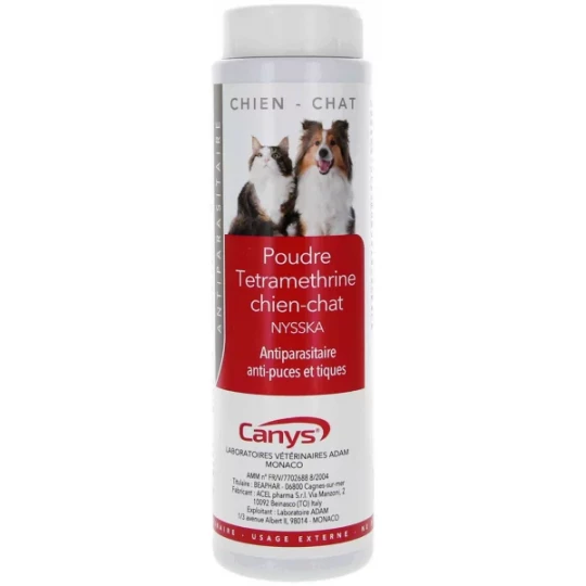 Canys Poudre Tetramethrine Chien-Chat 150 g