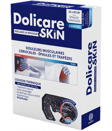 Dolicare Skin Coussin Thermique Douleurs Musculaires Cervicales Épaules Trapèzes