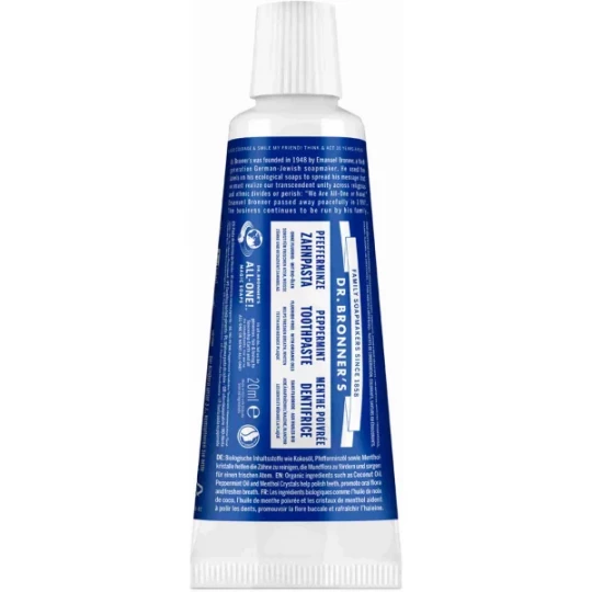 Dr Bronner's Dentifrice Menthe Poivrée 105 ml