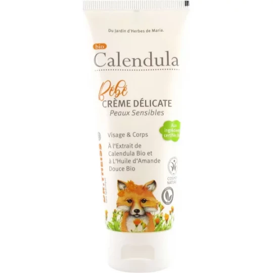 Dr. Theiss Bio Calendula Bébé Crème Délicate Peaux Sensibles 75 ml