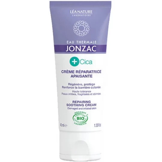 Eau Thermale Jonzac +Cica Crème Réparatrice Apaisante Bio 40 ml