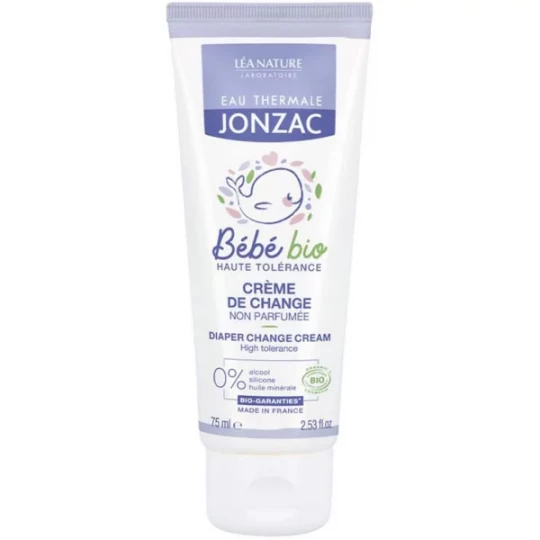 Eau Thermale Jonzac Bébé Bio Crème de Change Non Parfumée Bio 75 ml
