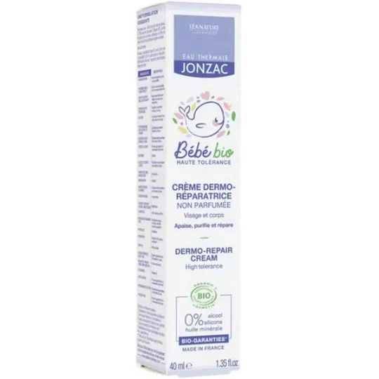 Eau Thermale Jonzac Bébé Bio Crème Dermo-Réparatrice Sans  Parfum Bio 40 ml