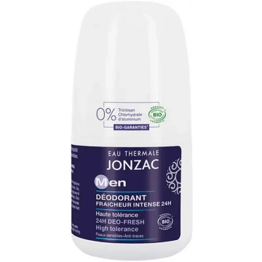 Eau Thermale Jonzac Men Déodorant Fraîcheur Intense 24h Bio 50 ml
