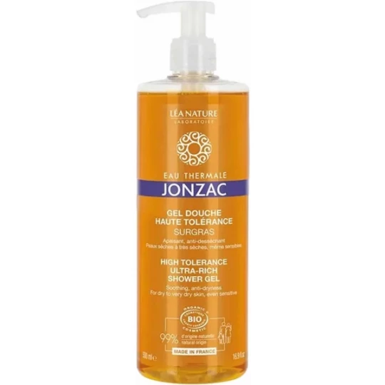 Eau Thermale Jonzac Nutritive Gel Douche Haute Tolérance Surgras Bio 500 ml