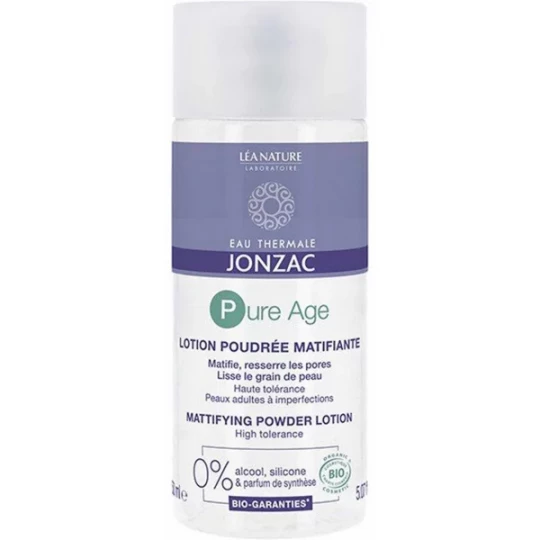 Eau Thermale Jonzac Pure Age Lotion Poudrée Matifiante Bio 150 ml