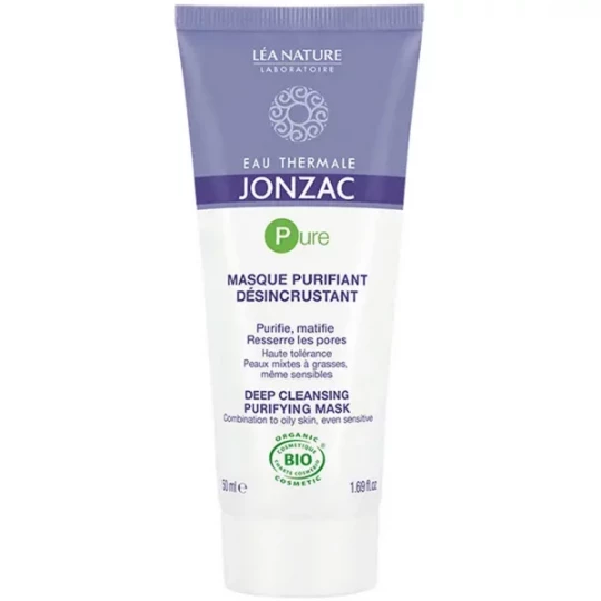 Eau Thermale Jonzac Pure Masque Purifiant Désincrustant Bio 50 ml