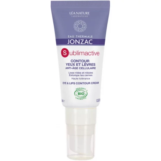 Eau Thermale Jonzac Sublimactive Soin Contour Yeux et Lèvres Anti-Âge Cellulaire 15 ml