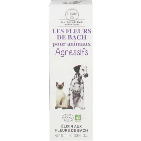 Elixirs & Co Les Fleurs de Bach pour Animaux Agressifs Bio 10 ml