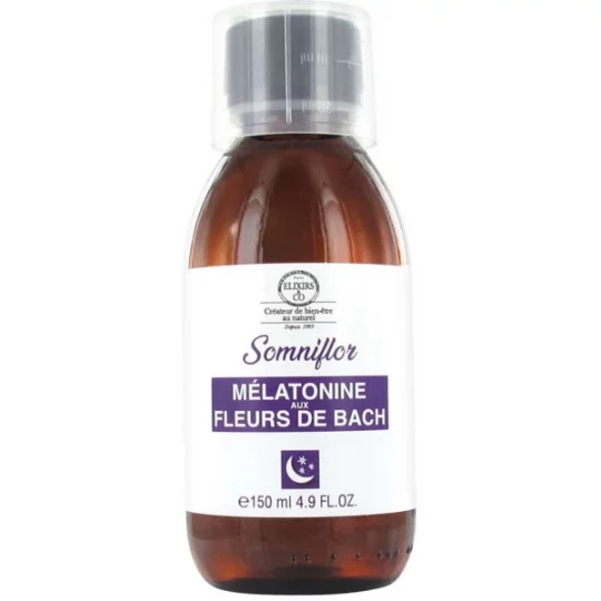 Elixirs & Co Somniflor Mélatonine aux Fleurs de Bach 150 ml