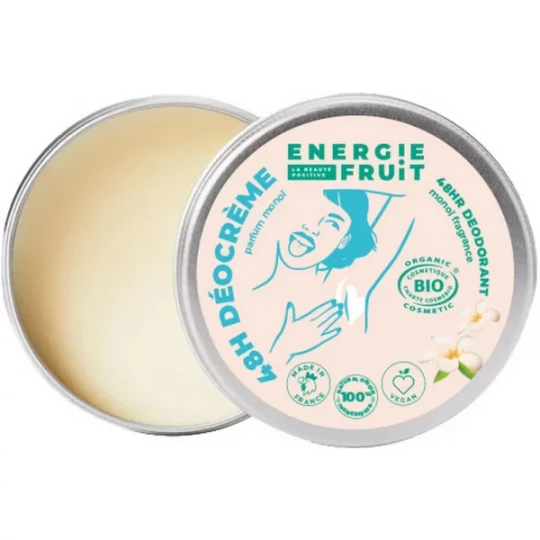 Energie Fruit Déocrème 48h Parfum Monoï Bio 45 g