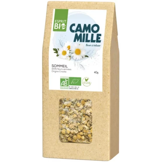Esprit Bio Camomille Fleurs à Infuser Sommeil 40 g