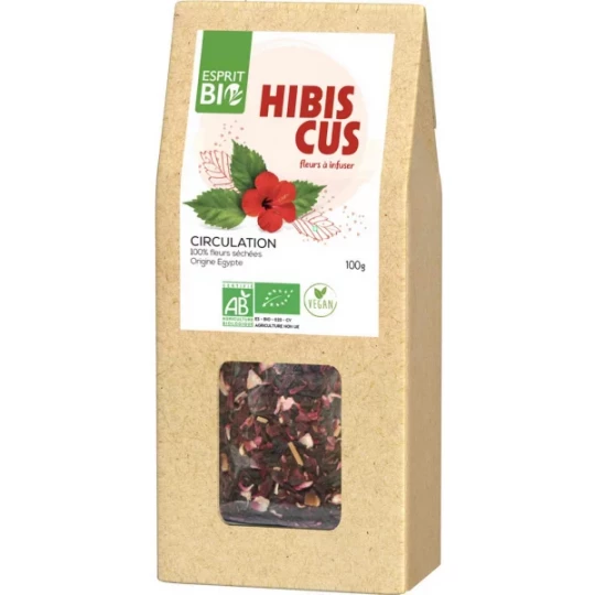 Esprit Bio Hibiscus Fleurs à Infuser Circulation 100 g