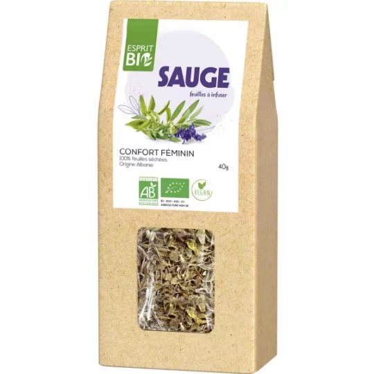 Esprit Bio Sauge Feuilles à Infuser Confort Féminin 40 g