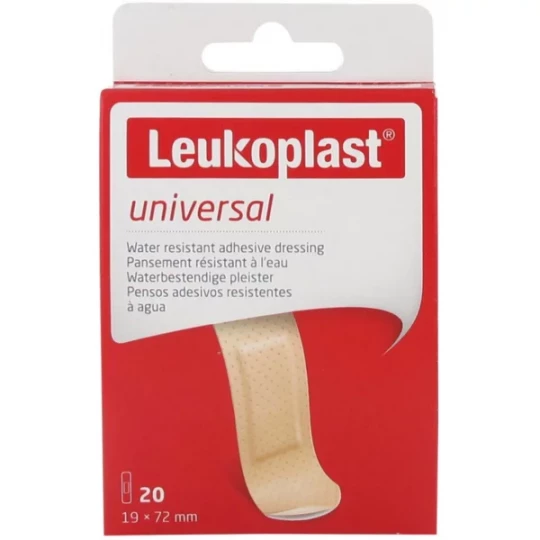 Leukoplast Universal Pansements 19 mm x 72 mm x 20