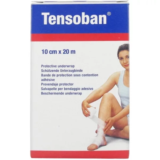 Essity Tensoban Bande de Protection Sous Contention Adhésive 10 cm x 20 m
