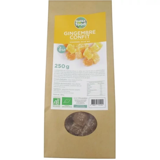 Exopharm Gingembre Confit Bio 250 g