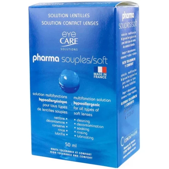 Eye Care Pharma Souples Kit Solution pour Lentilles 50 ml