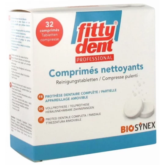Fittydent Professional Comprimés Nettoyants x 32