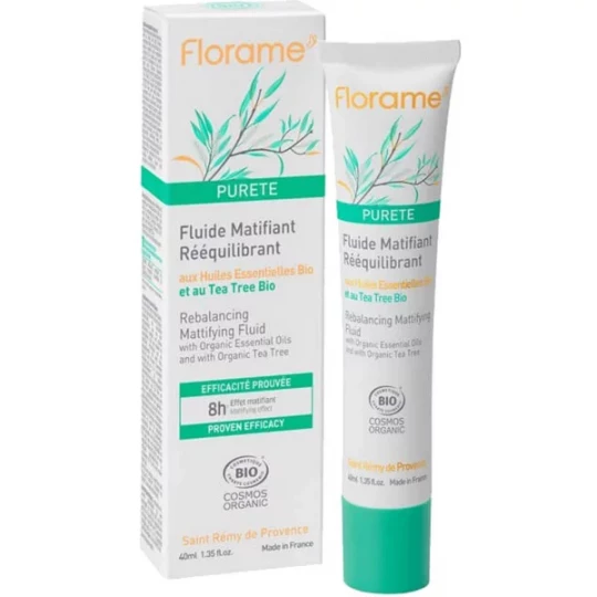Florame Pureté Fluide Matifiant Rééquilibrant Bio 40 ml