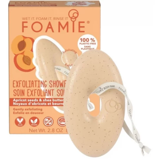 Foamie Soin Exfoliant Solide Noyaux d'Abricot et Beurre de Karité 80 g