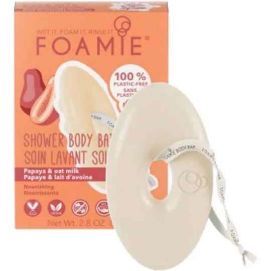 Foamie Soin Lavant Nourrissant Papaye et Lait d'Avoine 80 g