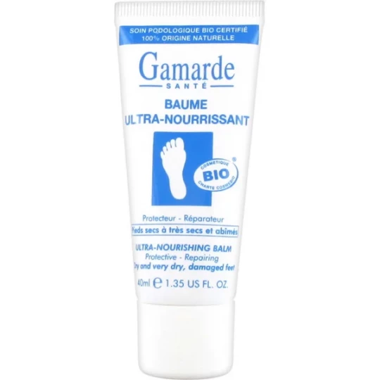 Gamarde Baume Ultra-Nourrissant Pieds Secs à Très Secs et Abîmés Bio 40 ml