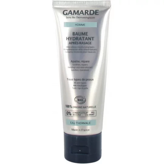 Gamarde Homme Baume Hydratant Après-rasage Bio 75 ml