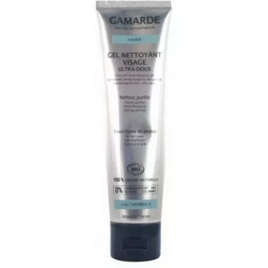 Gamarde Homme Gel Nettoyant Visage Ultra-Doux Bio 100 g