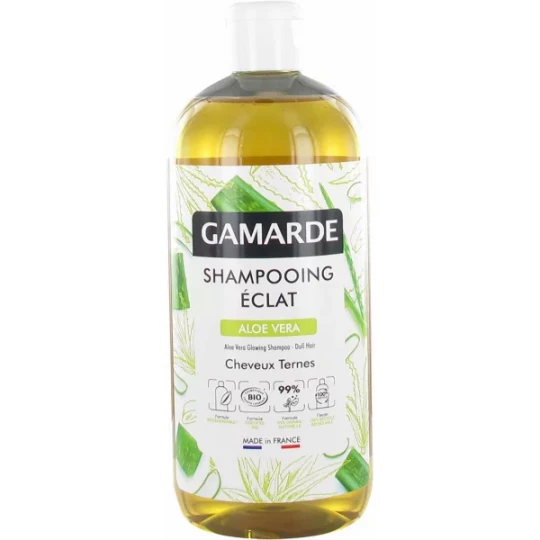 Gamarde Shampoing Éclat Aloe Vera Cheveux Ternes Bio 500 ml