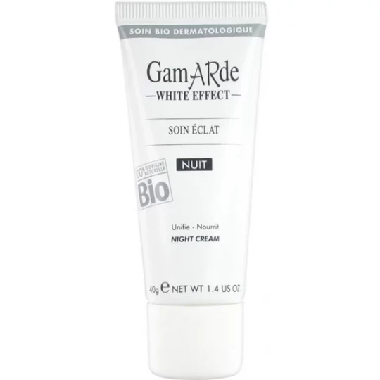Gamarde White Effect Soin Eclat Nuit Bio 40 g