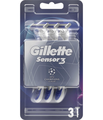 Gillette Sensor 3 Comfort 3 Rasoirs Jetables