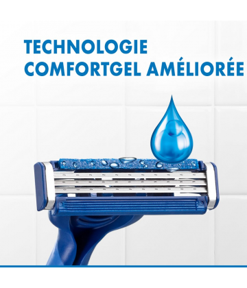 Gillette Sensor 3 Comfort 3 Rasoirs Jetables