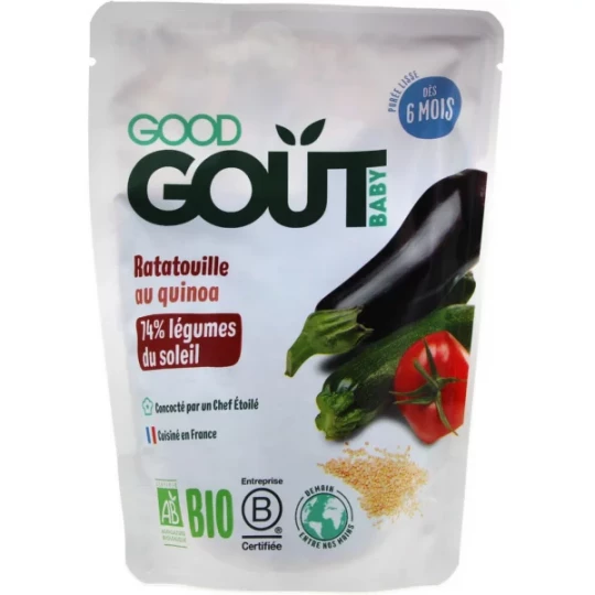 Good Goût Ratatouille au Quinoa dès 6 Mois Bio 190 g