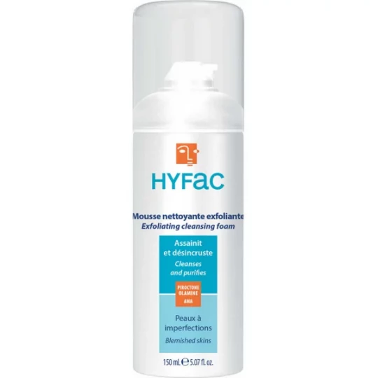 Hyfac Mousse Nettoyante aux AHA Visage 150 ml
