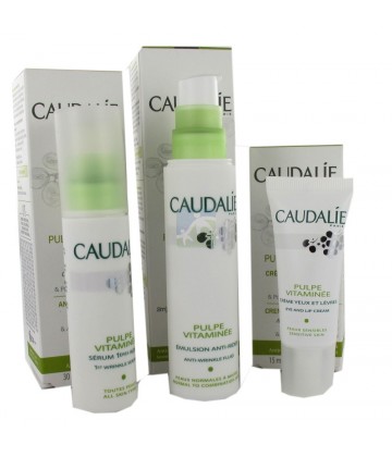 Lot Pulpe Vitaminée : Emulsion + Sérum Anti-Rides + Crème Yeux Offert NSFP