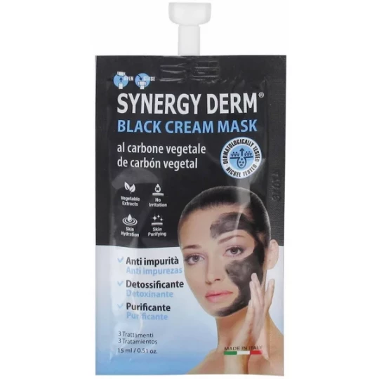 Incarose Synergy Derm Black Cream Mask au Charbon Végétal 15 ml