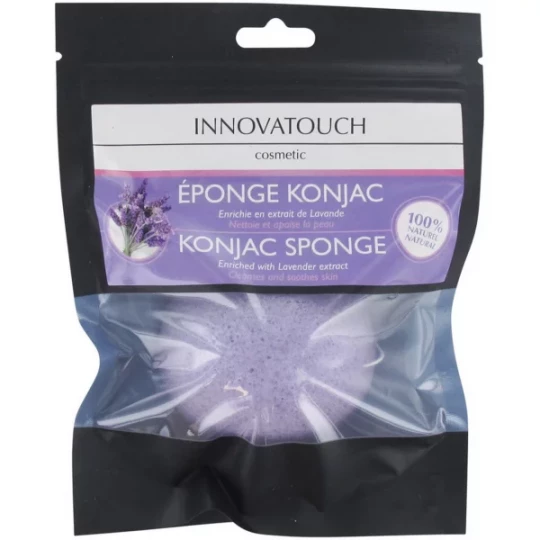 Innovatouch Éponge Konjac Enrichie en Extrait de Lavande