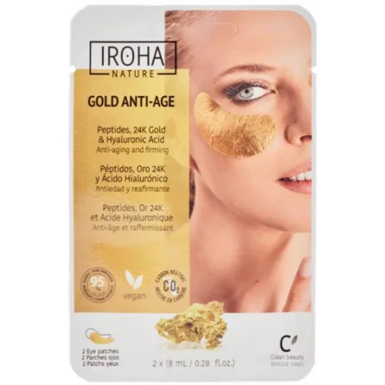 Iroha Nature Gold Anti-Âge Patchs Yeux x 2