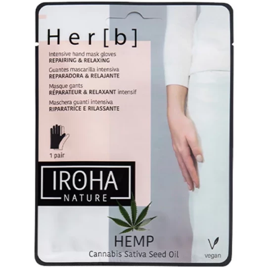 Iroha Nature Her[b] Masque Gants Réparateurs et Relaxants Intensifs 2 x 8 g