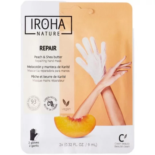 Iroha Nature Masque Mains Réparateur 2 x 9 ml