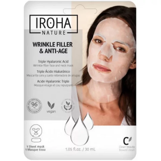 Iroha Nature Masque Repulpant Anti-Âge Visage et Cou 30 ml