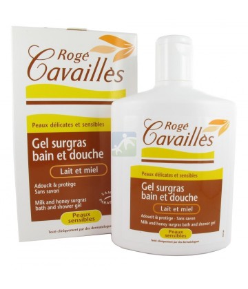 Rogé Cavaillès Gel Bain et Douche Surgras Actif Lait et Miel 300 ml