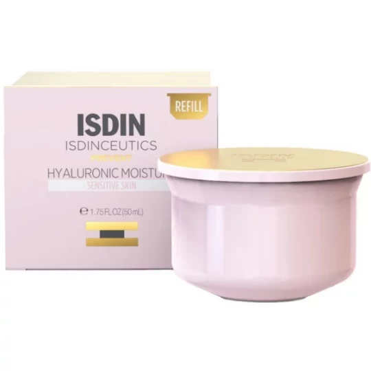 Isdin Isdinceutics Prevent Hyaluronic Moisture Peaux Sensibles Recharge 50 g