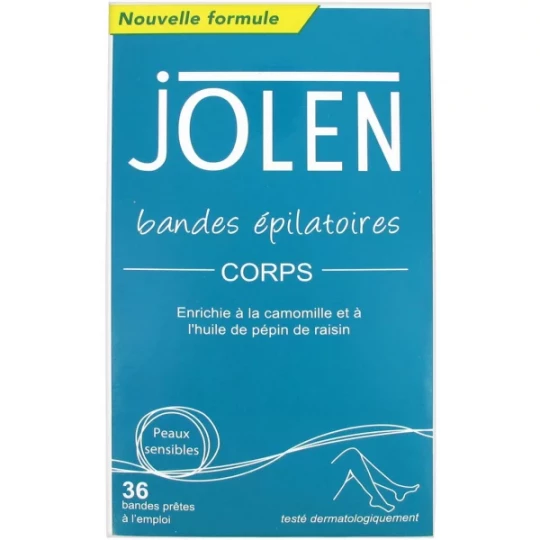 Jolen Bandes Epilatoires Corps Bandes x 36