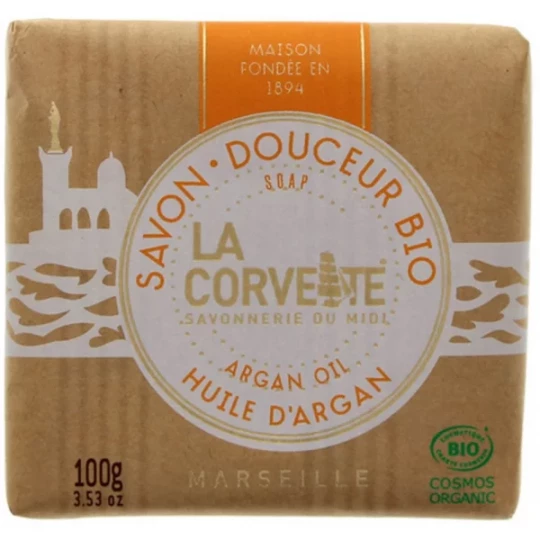 La Corvette Savon Douceur Bio Huile d'Argan 100 g