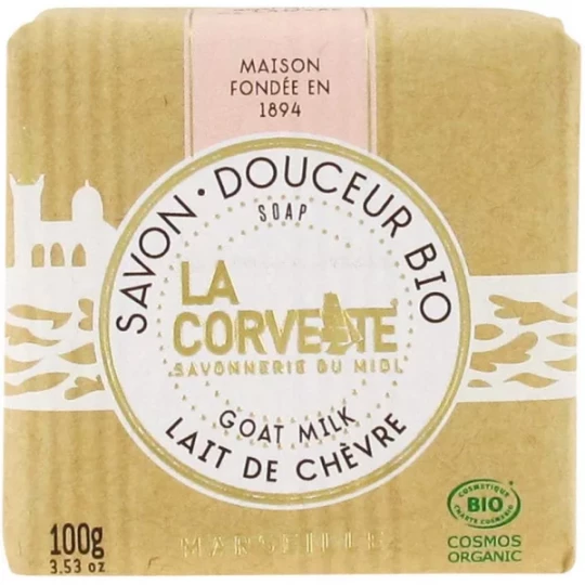 La Corvette Savon Douceur Bio Lait de Chèvre 100 g