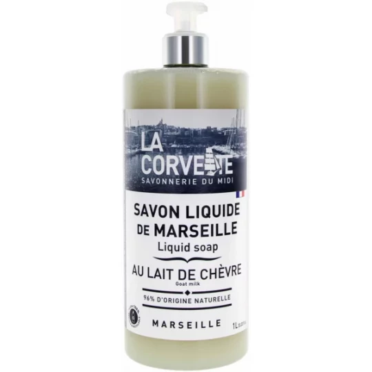 La Corvette Savon Liquide de Marseille Lait de Chèvre 1 L