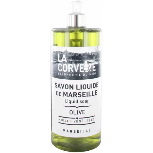 La Corvette Savon Liquide de Marseille Olive 1 L