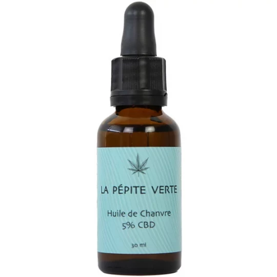 La Pépite Verte Huile de Chanvre 5% CBD 30 ml